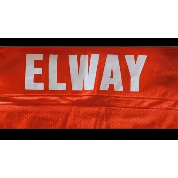 Champion Elway Authentic Orange Athletic Jersey Size M Vintage - Picture 4 of 5